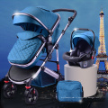 Nouvelle poussette de bébé 2019 3 en 1 pendant 0-3 ans Prams pour bébés avec panier amovible